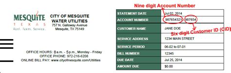 Mesquite Water & Sewer Billing.